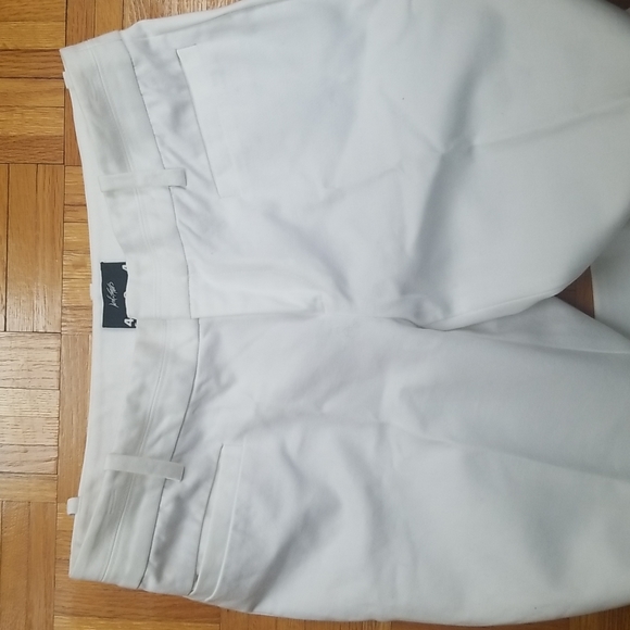 Lord & Taylor 424 Fifth Classic Straight Leg White Pants - Picture 4 of 5